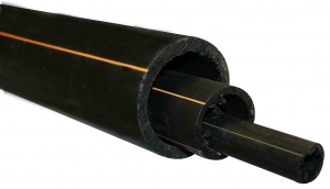  Труба 90х8,2  (отрезок13м) ПЭ100 SDR11 (1,0МПа), цвет чёрный с желтой полосой, Р 50383-2009 1