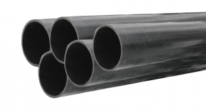 Труба полиэтиленовая гладкая техническая D110х6,6 (отрезки 12 метров) цвет черный 1
