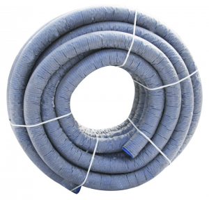 Труба дренажная двухслойная в  геоткани Тайпар Dn 110мм, класс кольцевой жесткости SN6, цвет синий, (бухта 50м), Насхорн 1