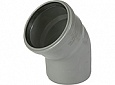Отвод ПП 50х45° (s=1,8) Политэк, для внутрен. канализации под резин. кольцо (цвет серый) ГОСТ 32414-2013
