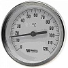 Термометр аксиальный Watts тип F+R801(T) 80/50 биметаллический  D80 х 120 °С  1/2", L= 50 мм