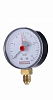 Манометр радиальный D 50 х 0,4 МПа, 1/4", Тmax = 80 °С, с указателем предела давления, Rommer