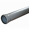 Труба 50х1,5м (s=1,8мм) ПВХ с раструбом, SN4, Хемкор, для внутрен. канализации под резин. кольца (цвет серый) ТУ 6-19-307-86