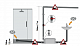 Установка канализационная Rommer BIOLIFT S-3 (на 2 подкл.), напор 7,0 м, мощность 0,25 кВт, входные патрубки - 2xDN23/28/32/44, Tmax - 90C 3