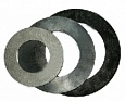 Прокладка резиновая (ТМКЩ) кольцевая, плоская для уплотнения фланцевых соединений Dy 150, Ру 1,6 мПа, Т до 80°С, толщ. 2 мм