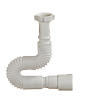    Труба гибкая гофрированная с накидной гайкой 1 1/4" х 40/50 мм, длина 320-650 мм, АС-1015 ОРИО