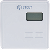 Термостат комнатный R-8 b STOUT (для L-8 e), 5-35˚С, 2 батарейки ААА 1,5В, ЖК-дисплей, белый
