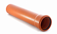 Труба 160х1,0м(s=4мм) ПВХ с раструбом, SN4, Группа Полипластик, для наружной канализации под резин. кольца (цвет кирпичный) ГОСТ 54475-2011