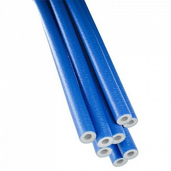 Трубная теплоизоляция  из вспененного полиэтилена 18х6 в защитной синей оболочке, длина 2 м. Тмакс=95°С VALTEC СУПЕР ПРОТЕКТ 2