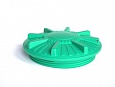 Крышка винтовая пластиковая для кессона и колодцев Ø 800, H 150 мм, зеленая, R-UN800, RODLEX 