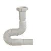   Труба гибкая гофрированная с накидной гайкой 1 1/2" х 32 мм, длина 320-650 мм, АС-1017 ОРИО